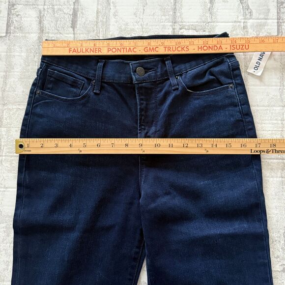 NWT Old Navy High Rise Flare Jeans Stretch Denim Tencell Blend Blue Pants Sz 6 - Picture 5 of 7
